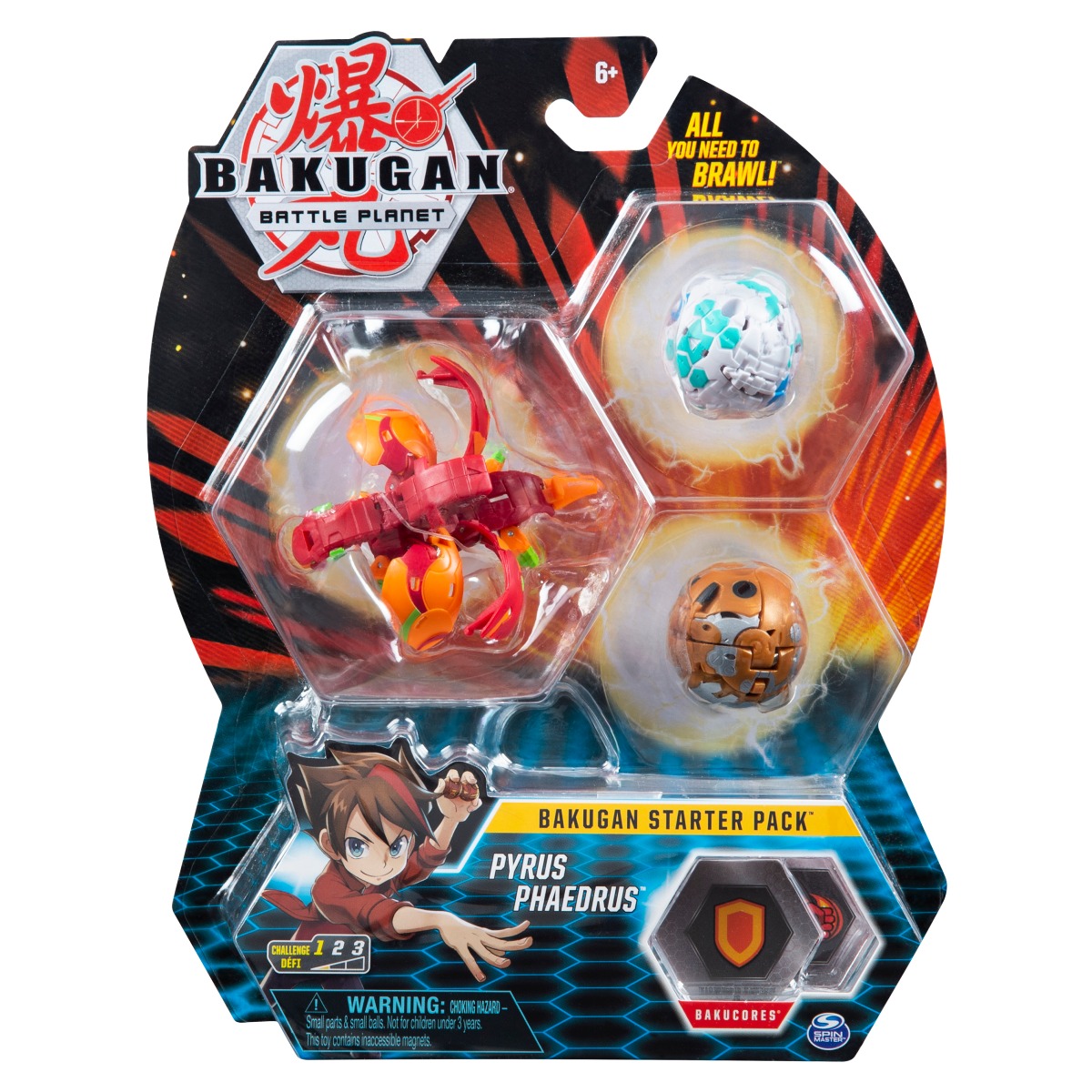 Set Bakugan Battle Planet Starter Pack, Pyrus Phaedrus, 20118469