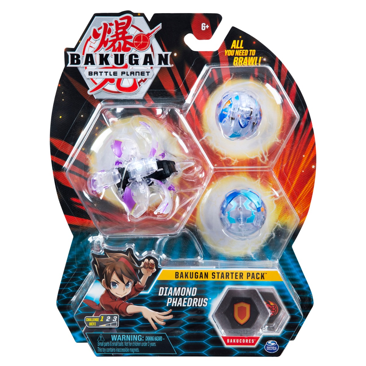 Set Bakugan Battle Planet Starter Pack, Diamond Phaedrus, 20118476