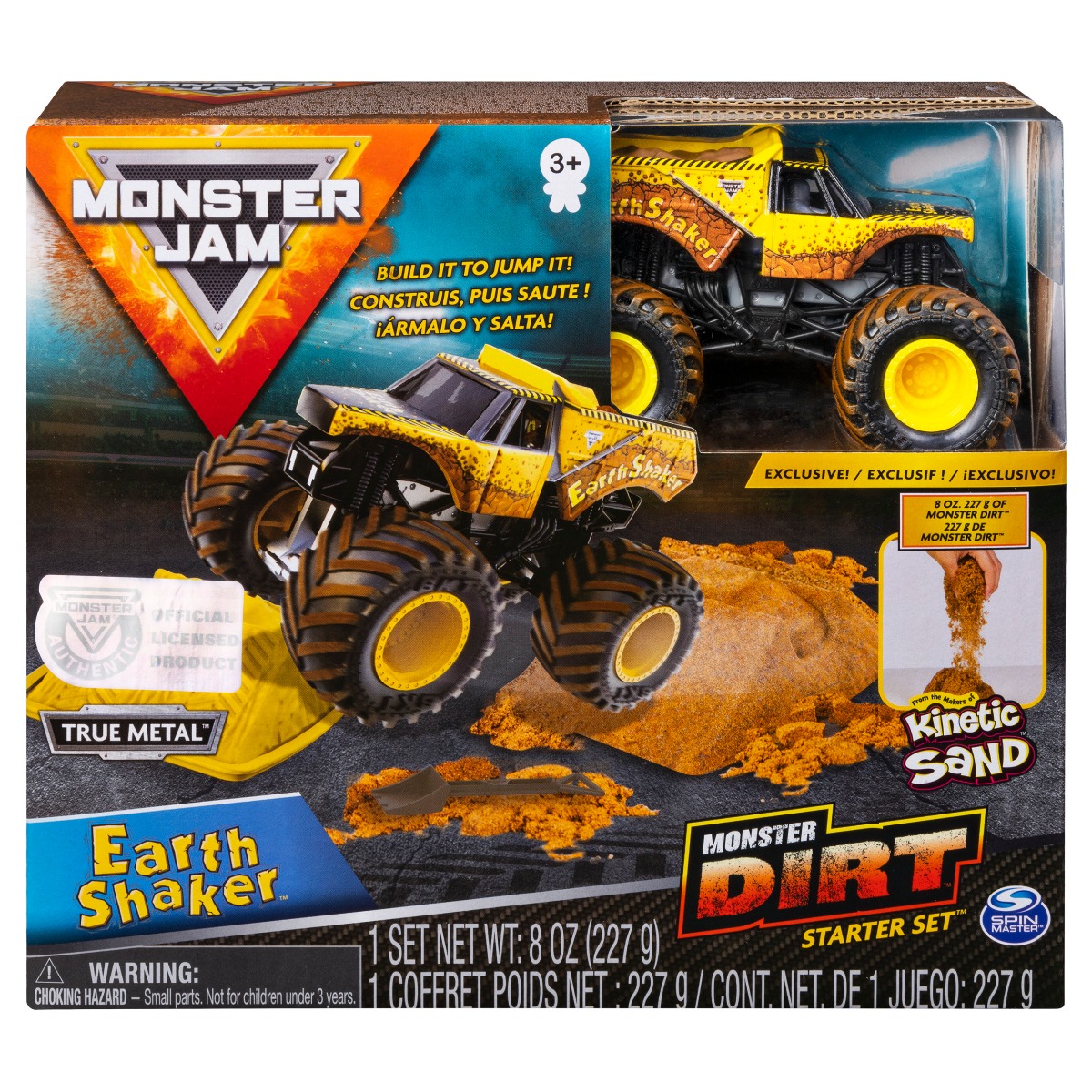 Set Masinuta Monster Jam Monster Dirt, Earth Shaker, 20116029