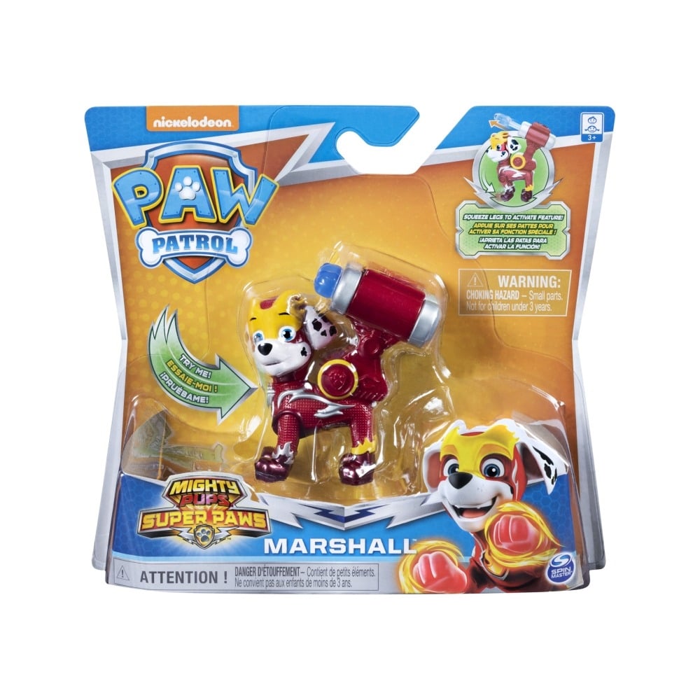 Figurina Paw Patrol Mighty Pups Super Paws, Marshall 20114287