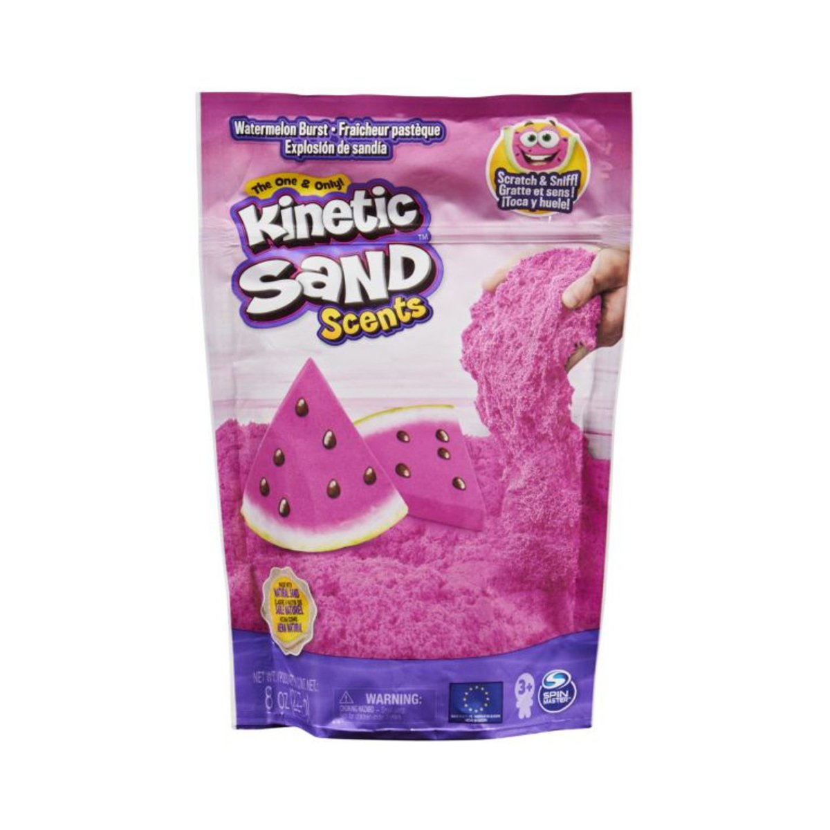 Kinetic Sand, Watermelon, nisip parfumat, 227g Kinetic Sand imagine noua