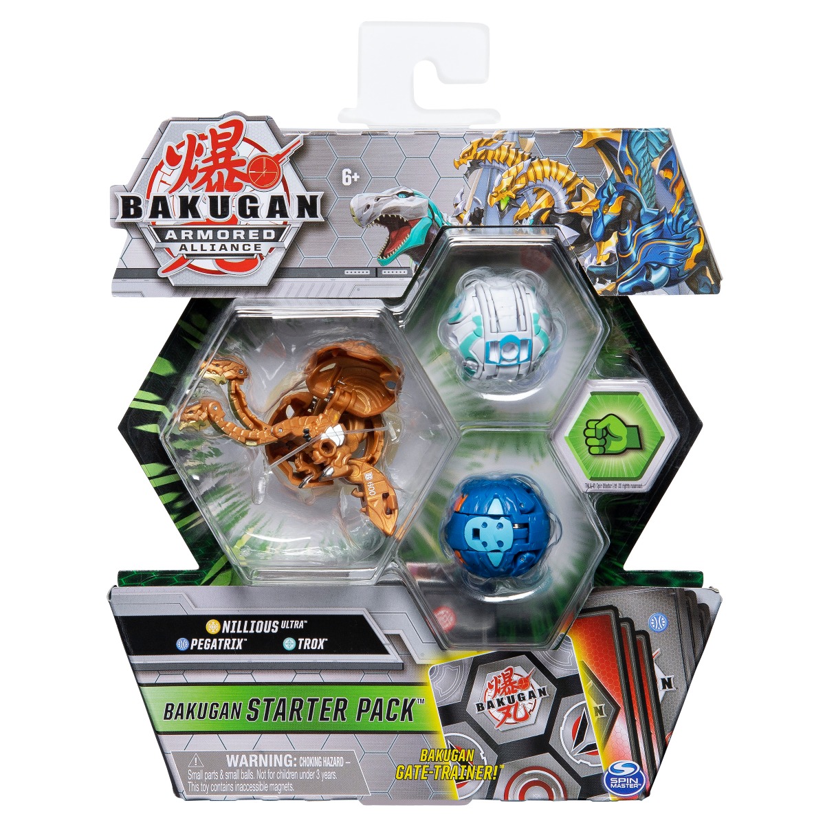 Set Bakugan Armored Alliance, Nillious Ultra, Pegatrix, Trox 20122478