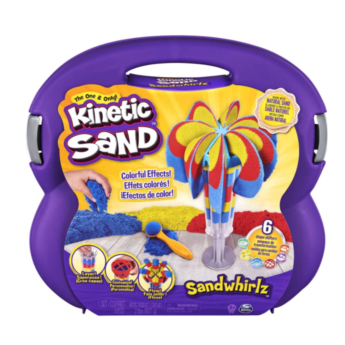 Kinetic Sand, set de joaca, fantana de nisip Kinetic Sand imagine noua
