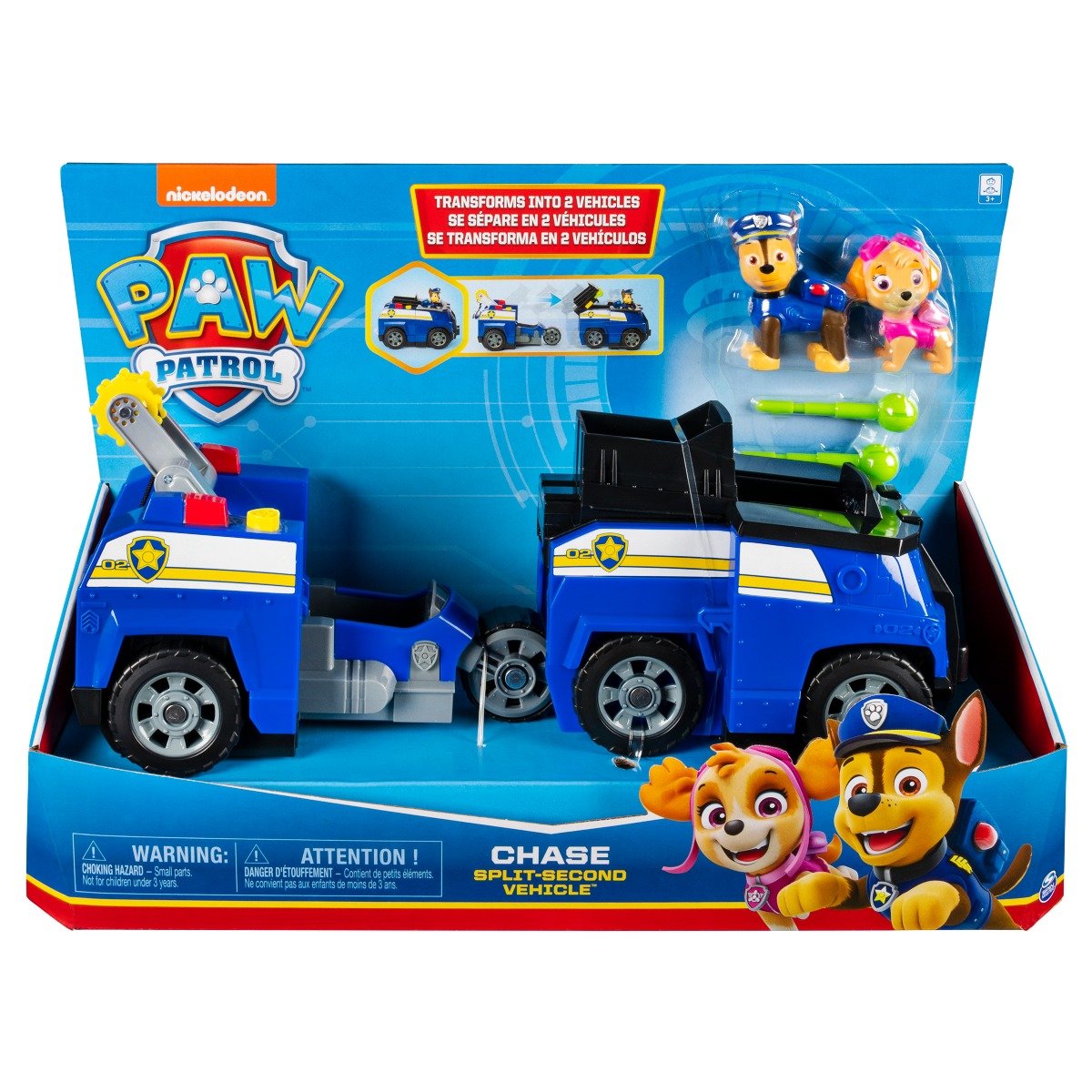 Set Masinuta cu figurine Paw Patrol Split Second Vehicle 20122545