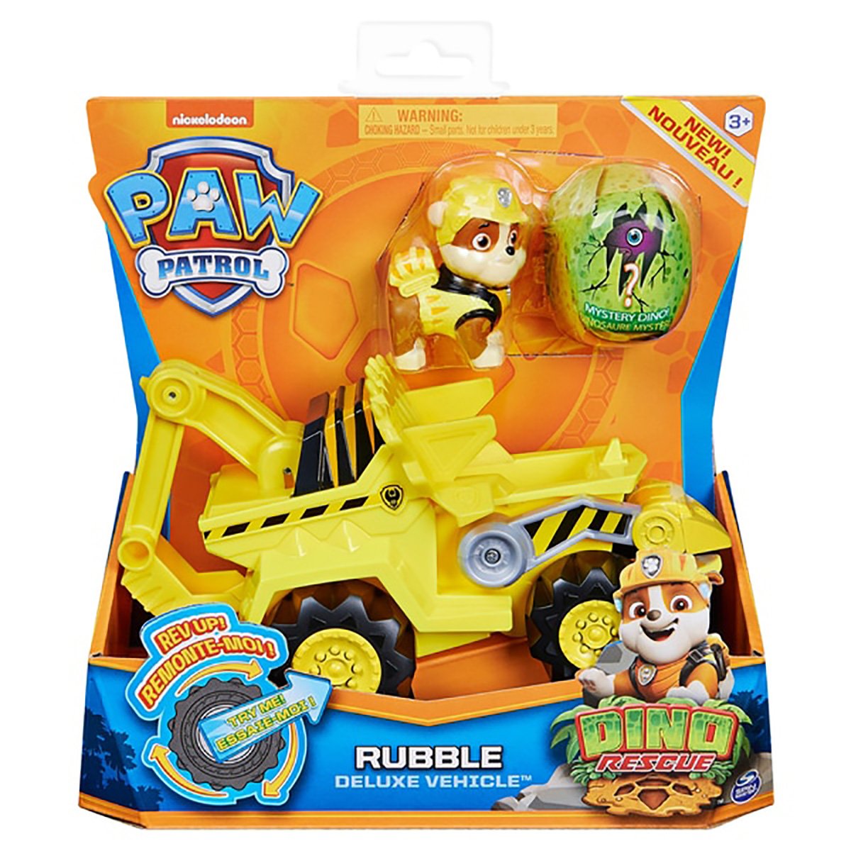 Figurina si vehicul Paw Patrol Dino Rescue, Rubble 20124742