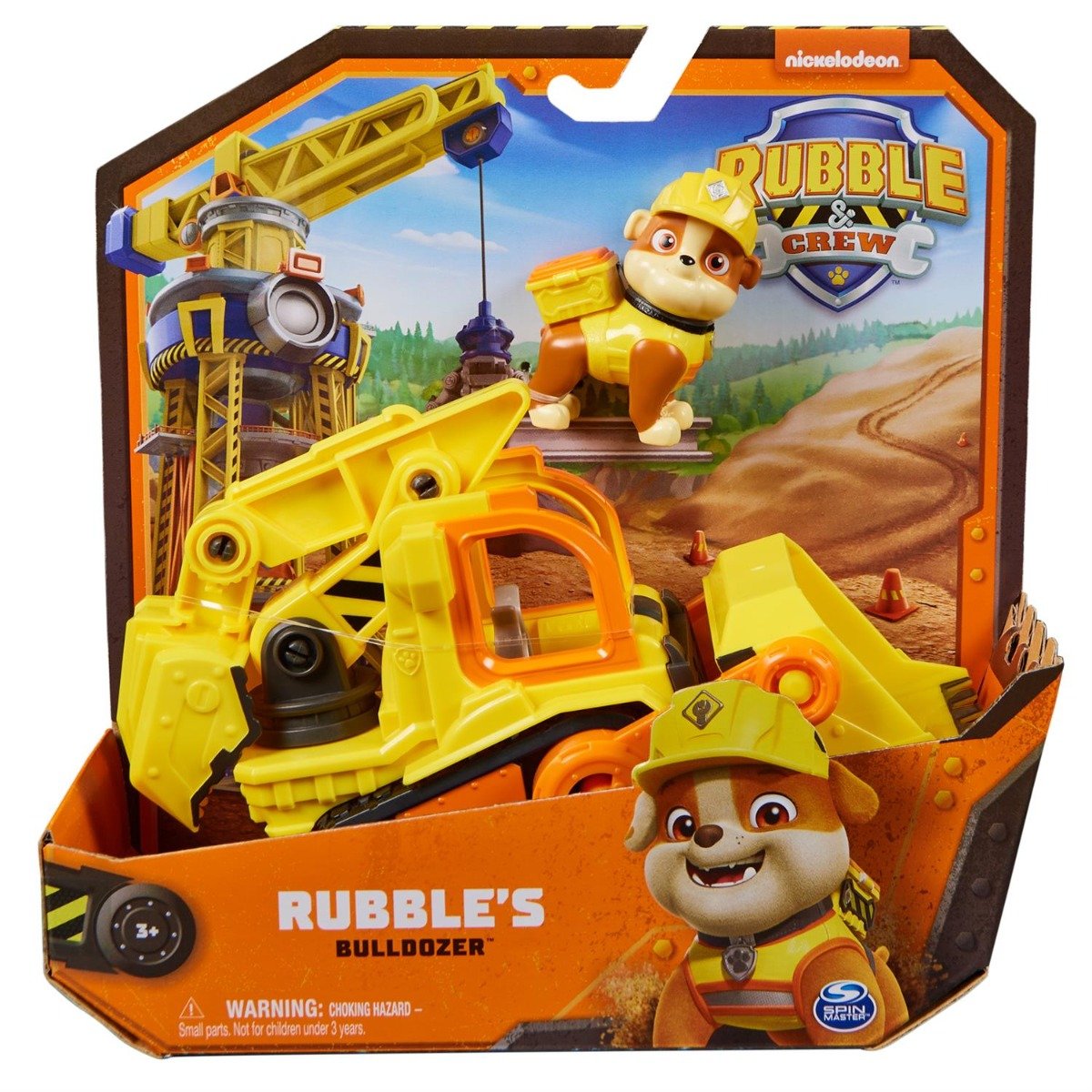 Set vehicul de constructie si figurina, Rubble & Crew, Rubble si Bulldozer, 20141511