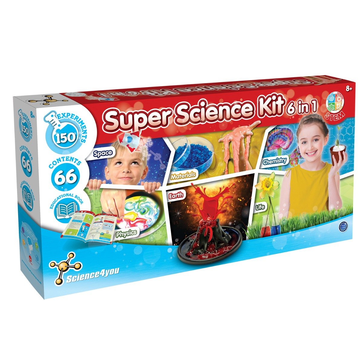 Joc educativ Science4you, super kit de stiinta 6 in 1 educativ