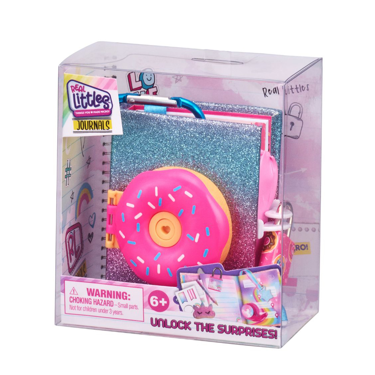 Set Mini jurnal cu accesorii, Real Littles, S4, Donut
