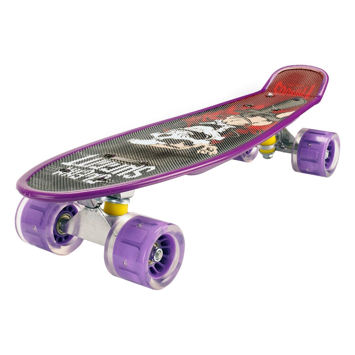 Penny board Action One, Cu roti luminoase, 22 cm, ABEC-7 PU, Aluminium Truck 90 kg, Redemption Action One
