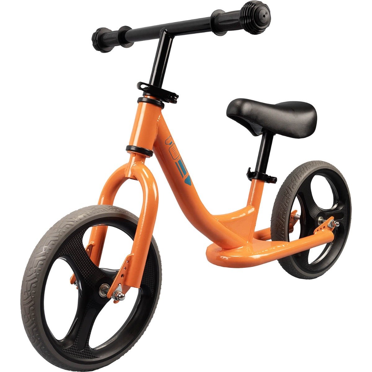 Bicicleta fara pedale, Action One Strike, cu roti luminoase, 12 inch, Portocaliu