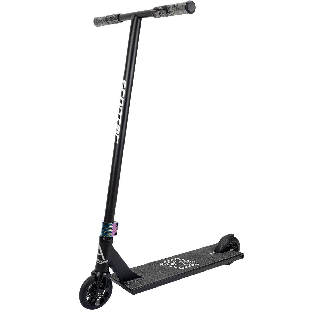 Trotineta Action One, Freestyle Dominator, ghidon inalt 95 cm, platforma lata 56 x 13.5 cm