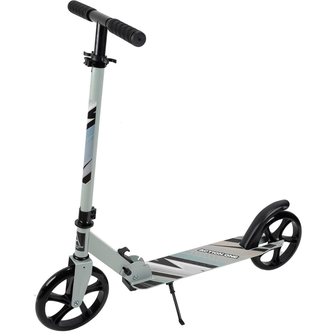 Trotineta pliabila, Action One, Urban Glide, inaltime ajustabila, roti 200 mm, Gri