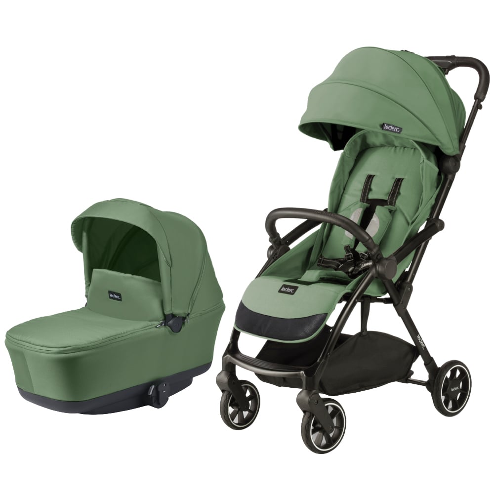 Carucior Leclerc, Magic Fold Plus 2 in 1, Green