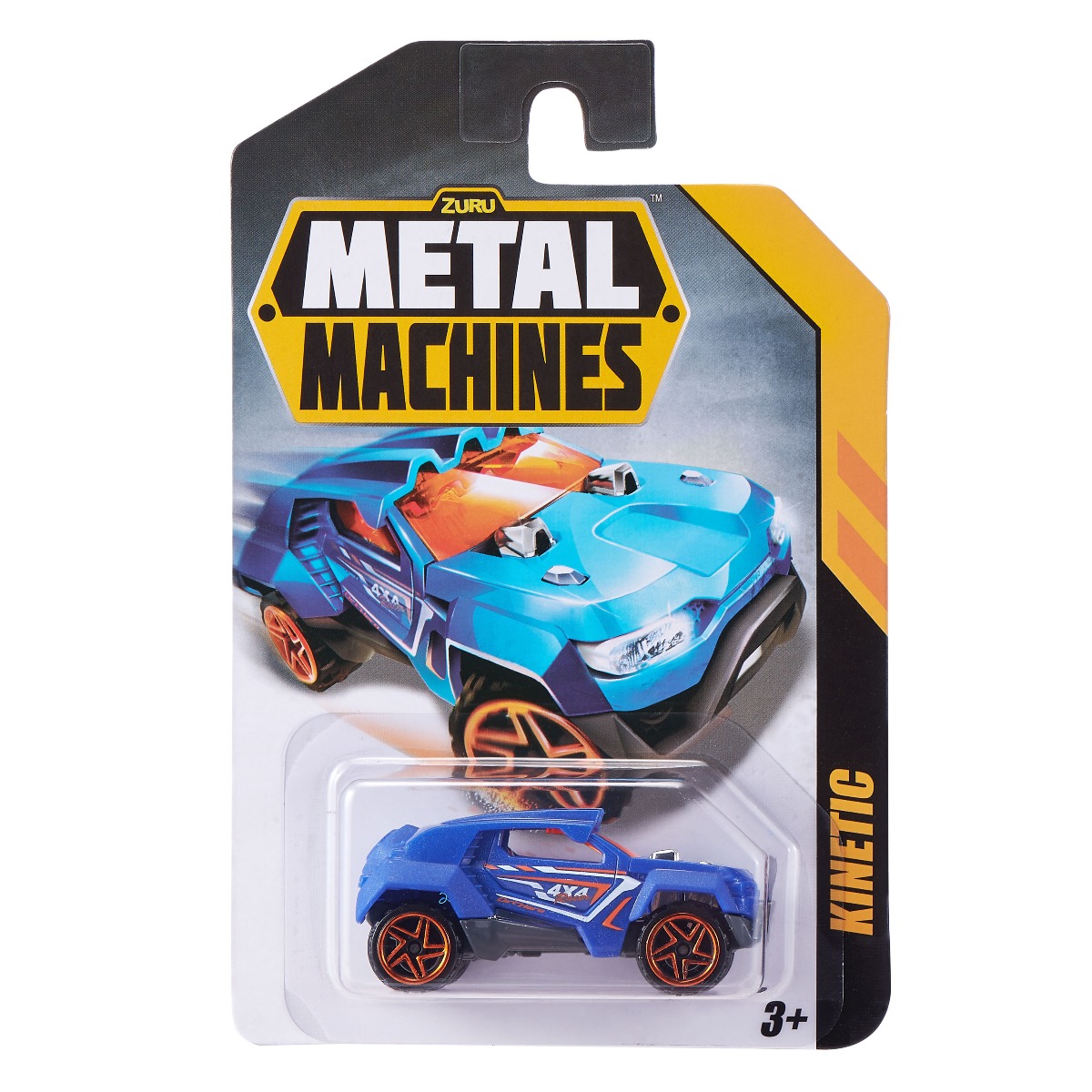 Masinuta Metal Machines Kinetic, 1:64, Albastru