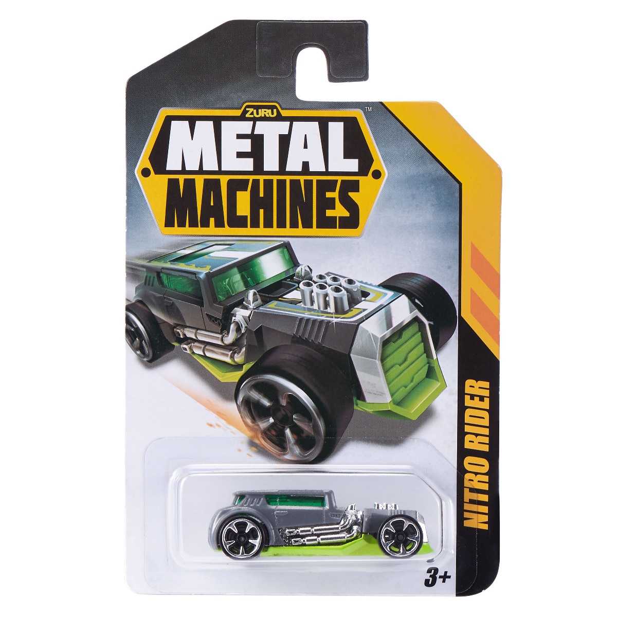 Masinuta Metal Machines Nitro Rider, 1:64, Gri