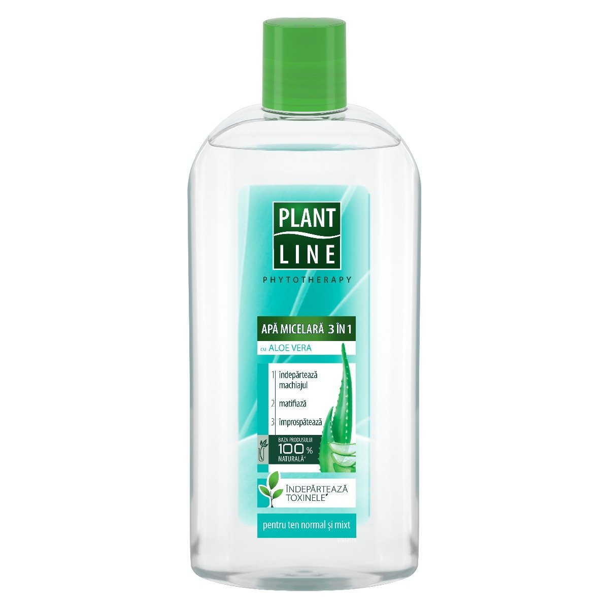 Apa micelara cu extract de aloe vera plant line, 400 ml