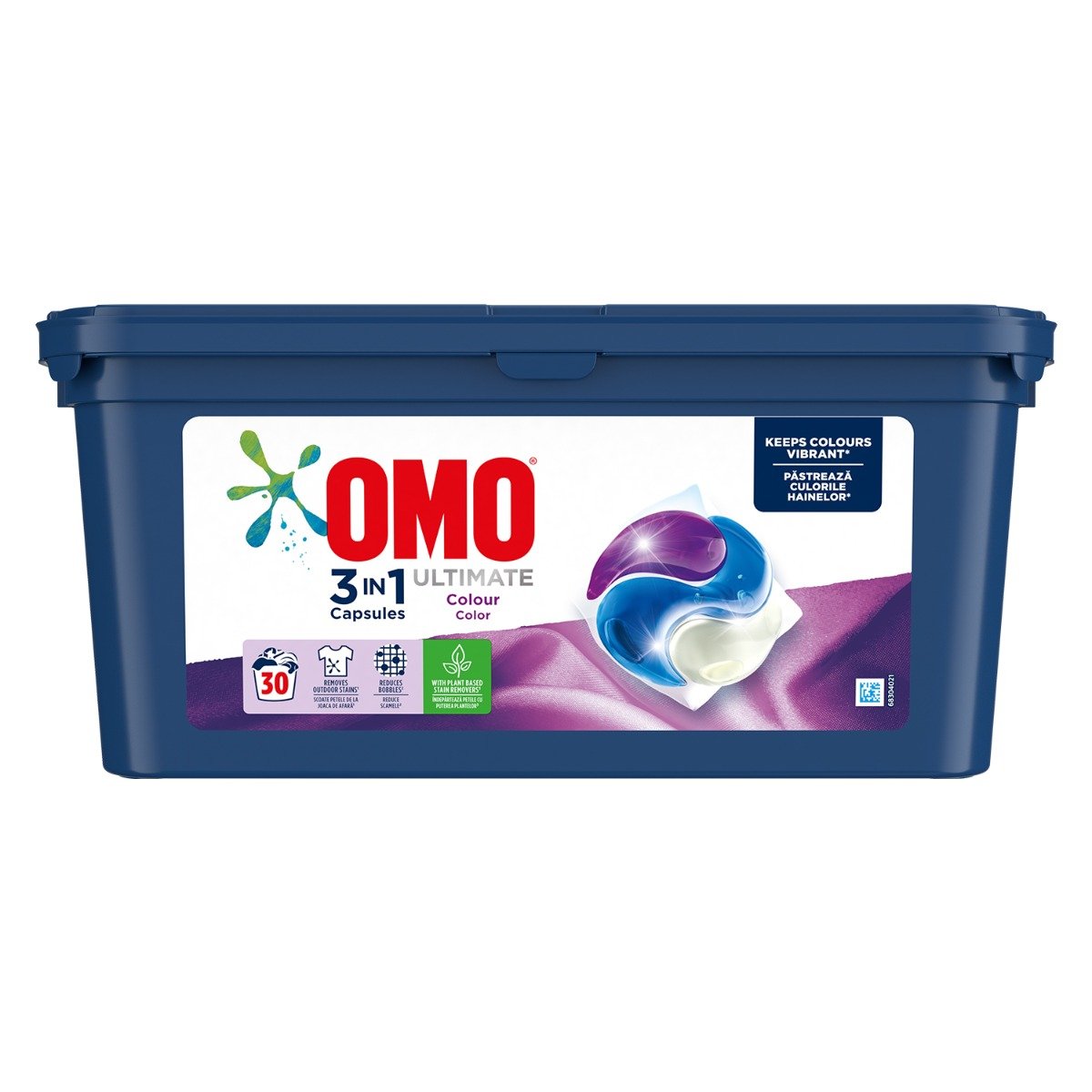 Detergent omo ultimate trio caps colour, 30 capsule