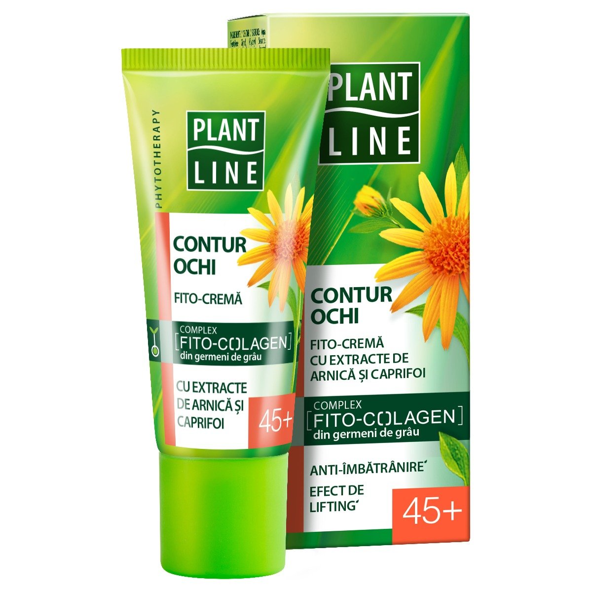 Crema de ochi plant line arnica, 45+, 20 ml