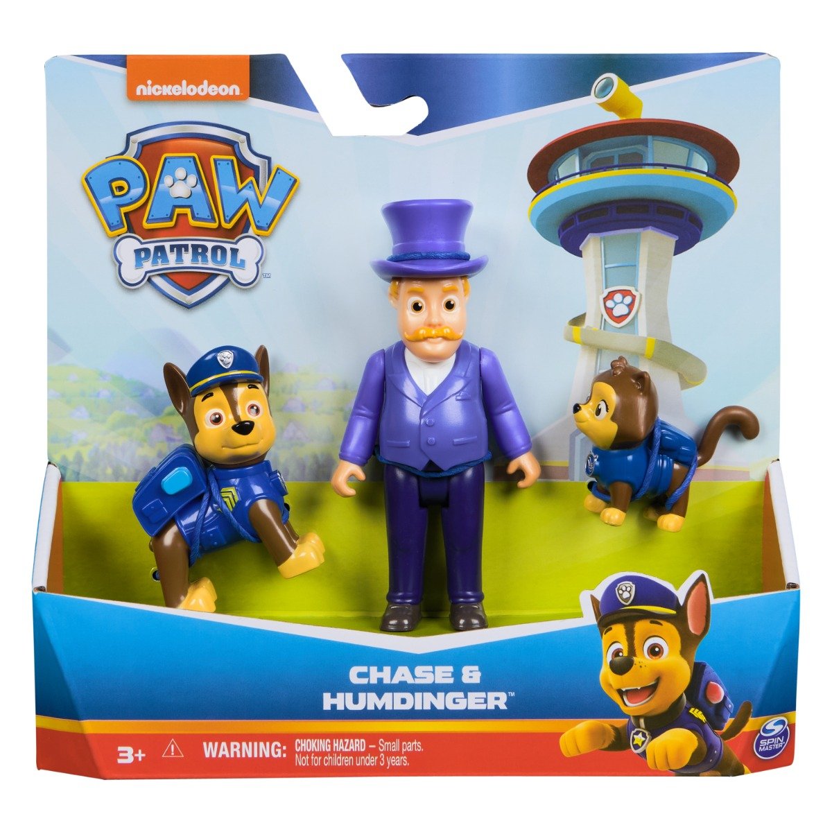 Set figurina si 2 animalute, Paw Patrol, Chase si Humdinger, 20148170