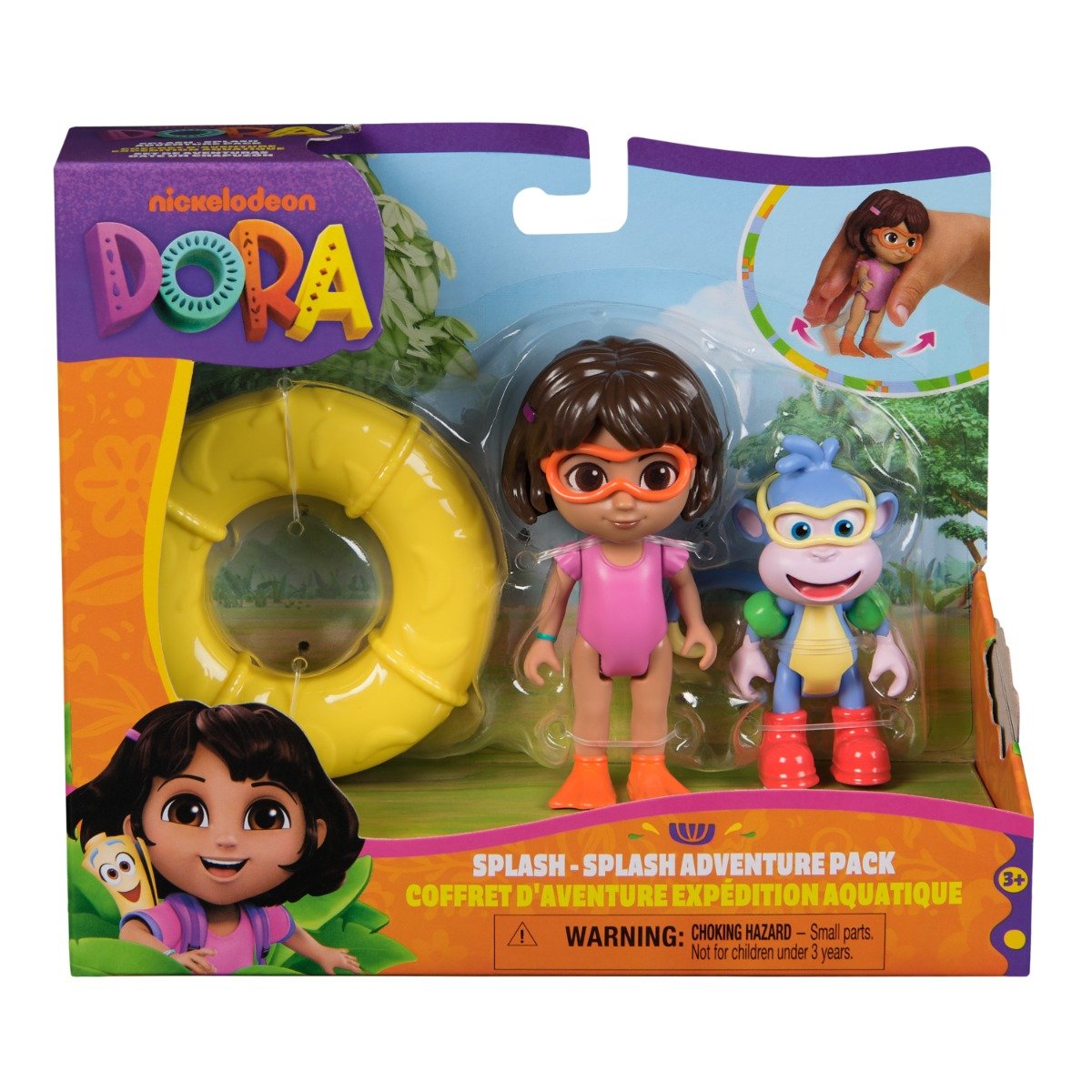 Set de joaca cu figurine, Dora Exploratoarea, Splash Adventure, 6073670