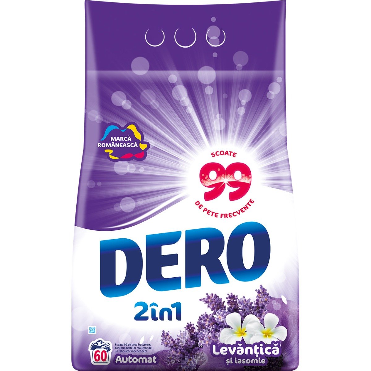 Detergent automat dero 2 in 1 levantica, 60 spalari, 6 kg