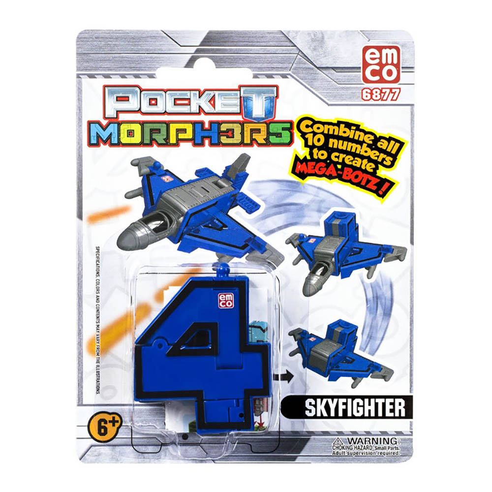 jucarie convertibila pocket morphers - cifra 4, avion