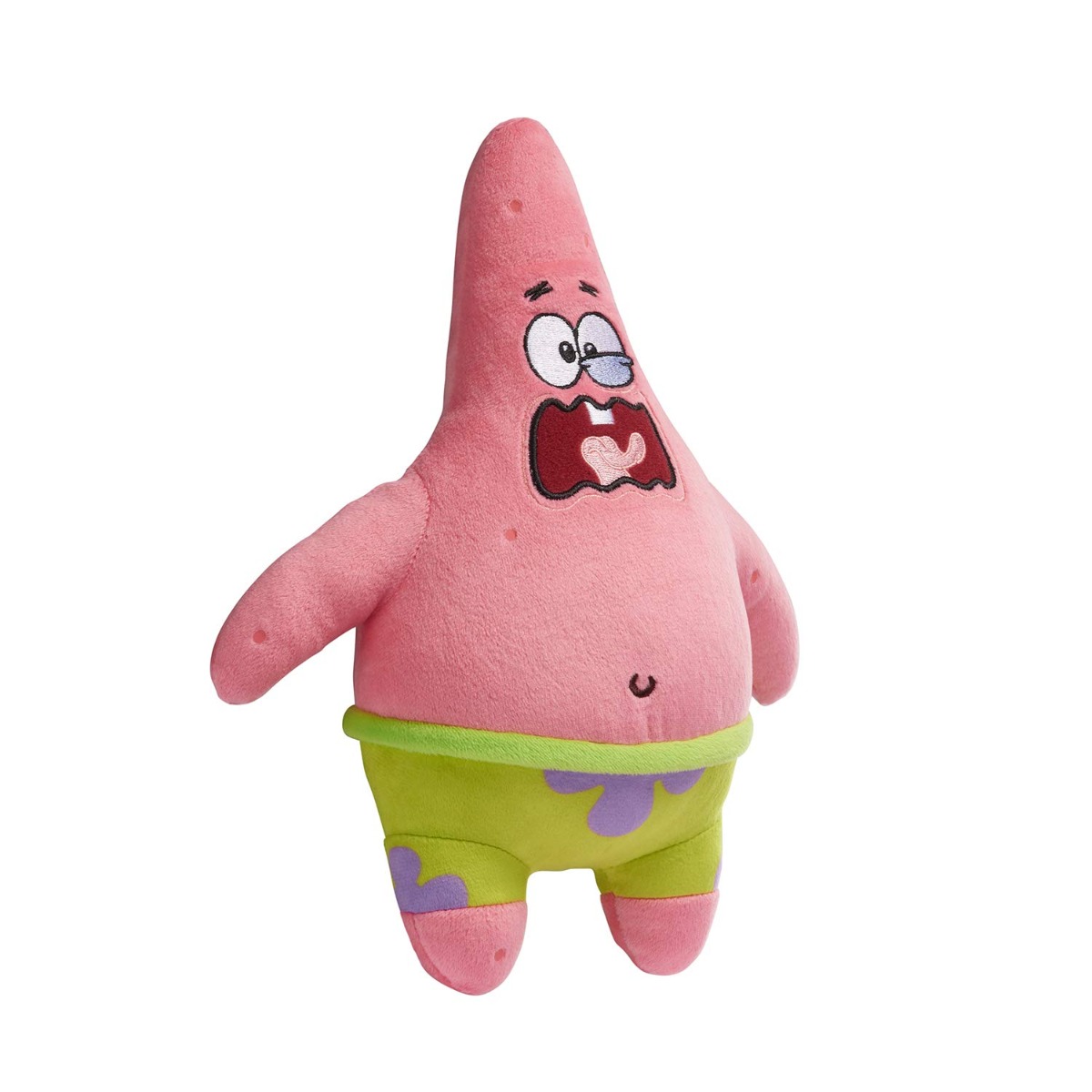 Jucarie de plus cu sunete SpongeBob Exsqueeze Me, Patrick, 28 cm