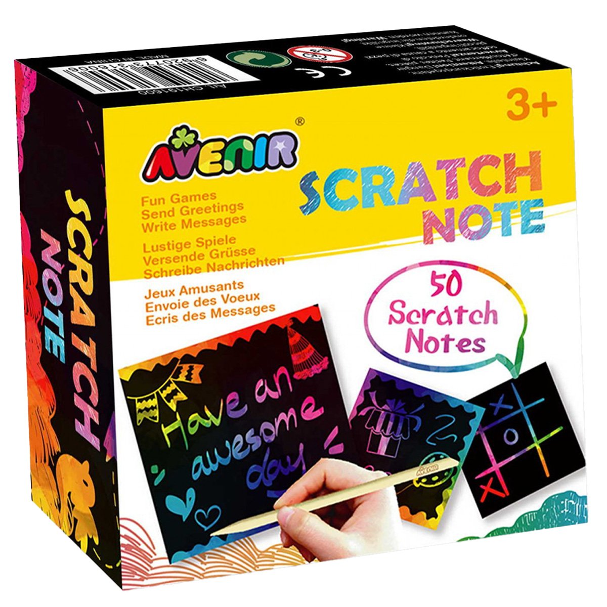 Set de razuit, Avenir, Scratch Notes, 50 de cartonase