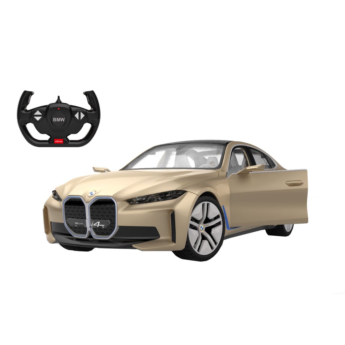 Masinuta cu telecomanda Rastar, BMW i4 Concept, 1:14 1:14 imagine 2022 protejamcopilaria.ro