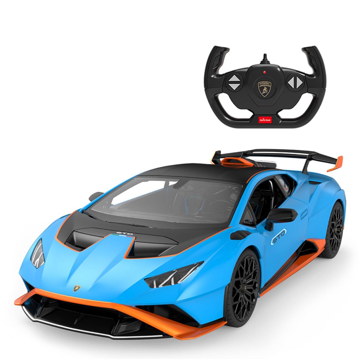 Masinuta cu telecomanda Rastar, Lamborghini Huracan Sto, 1:14 1:14 imagine 2022 protejamcopilaria.ro