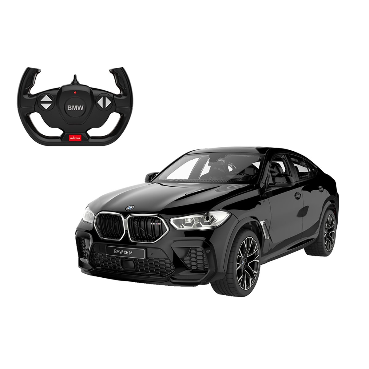 Masinuta cu telecomanda, Rastar BMW X6 M, Negru 1:14 1:14 imagine 2022 protejamcopilaria.ro
