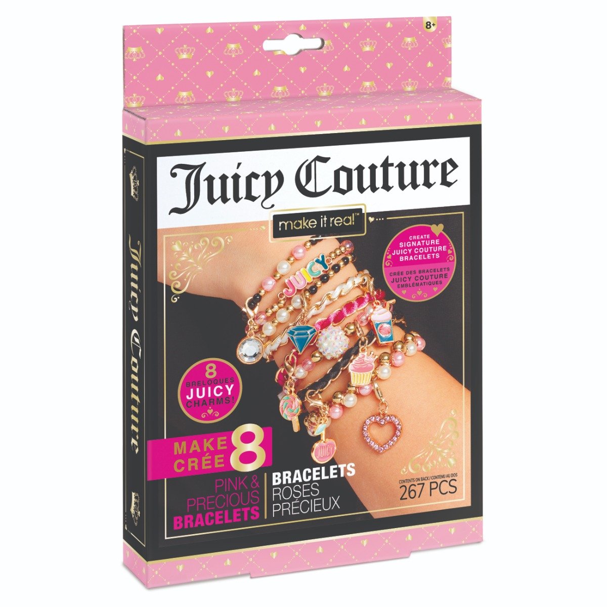 Set de bijuterii Juicy Couture, Pink and Precious Bracelets, Make It Real and imagine 2022 protejamcopilaria.ro