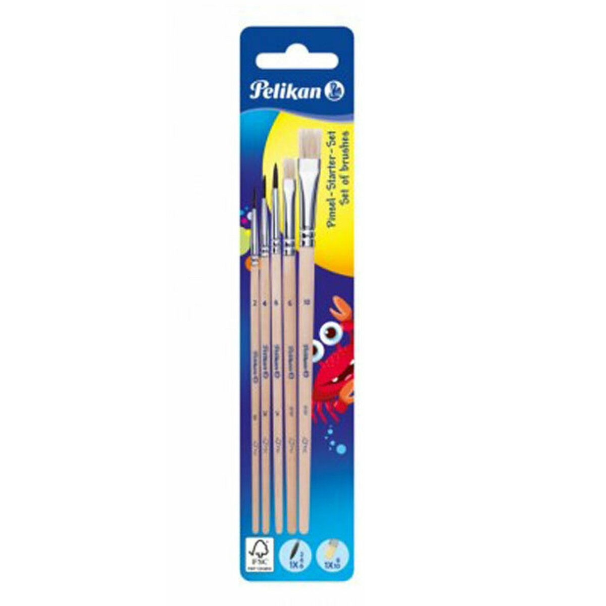 Poze Set pensule Pelikan Starter, 5 buc