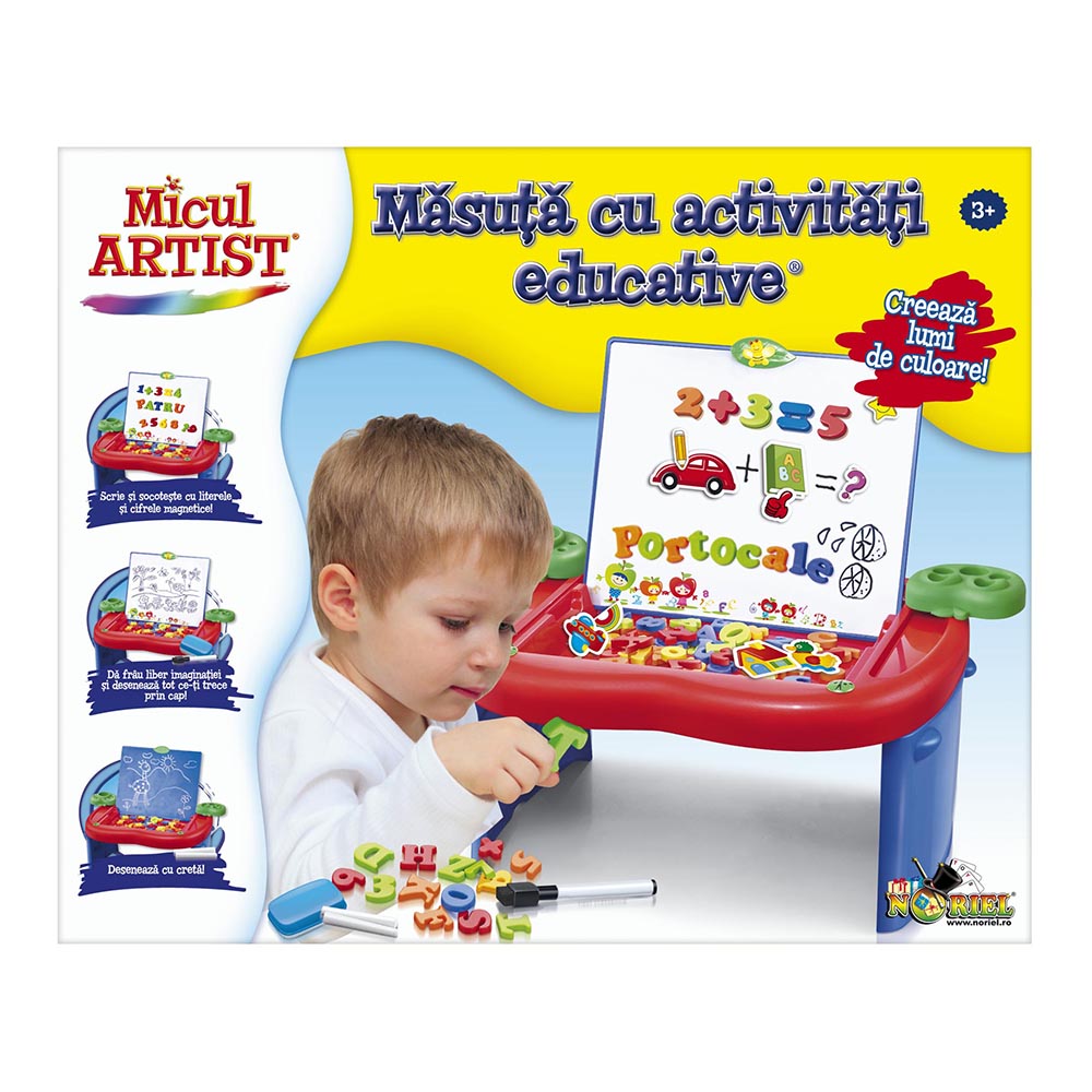 micul artist - masuta cu activitati educative