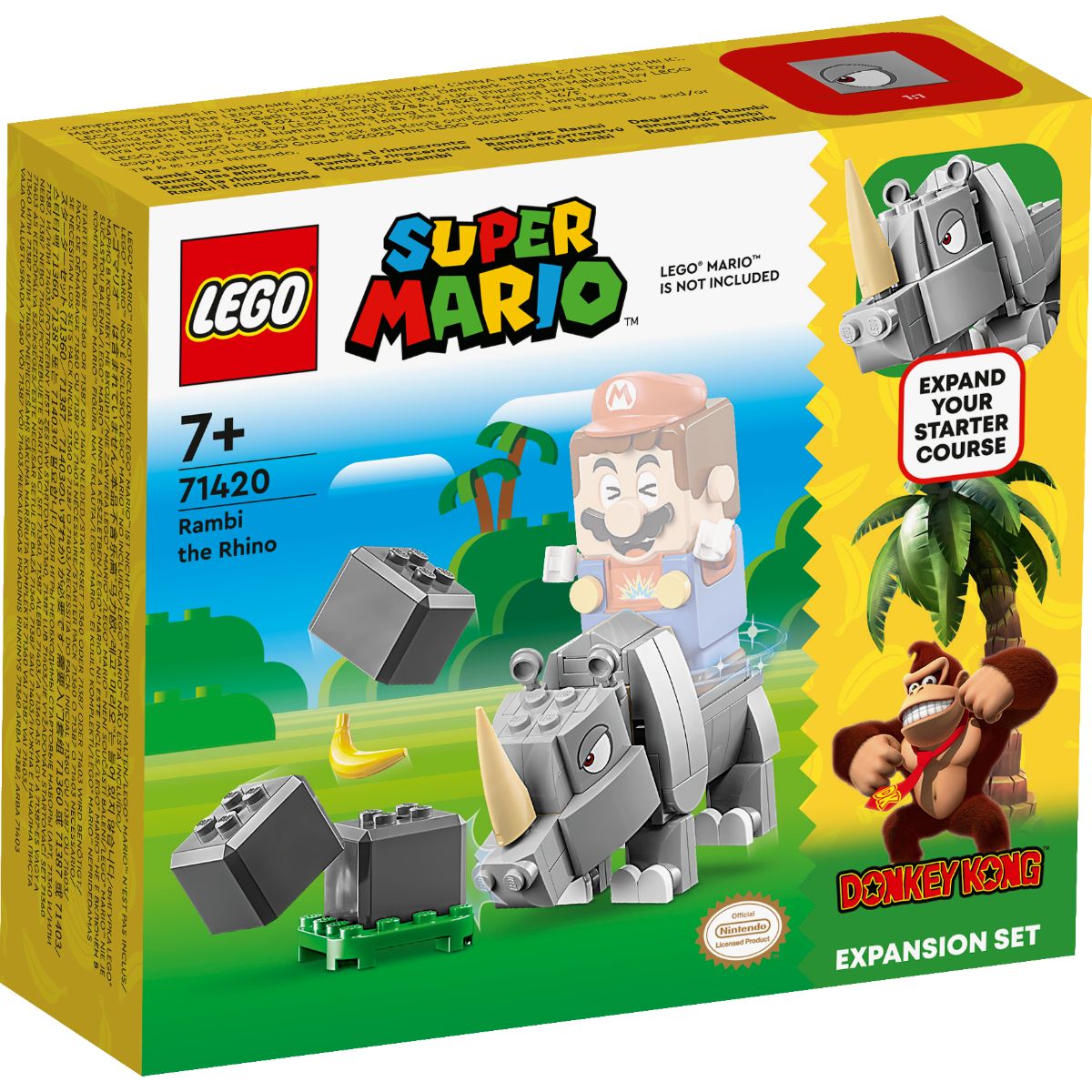 LEGO® Super Mario – Set de extindere Rinocerul Rambi (71420) LEGO® Super Mario