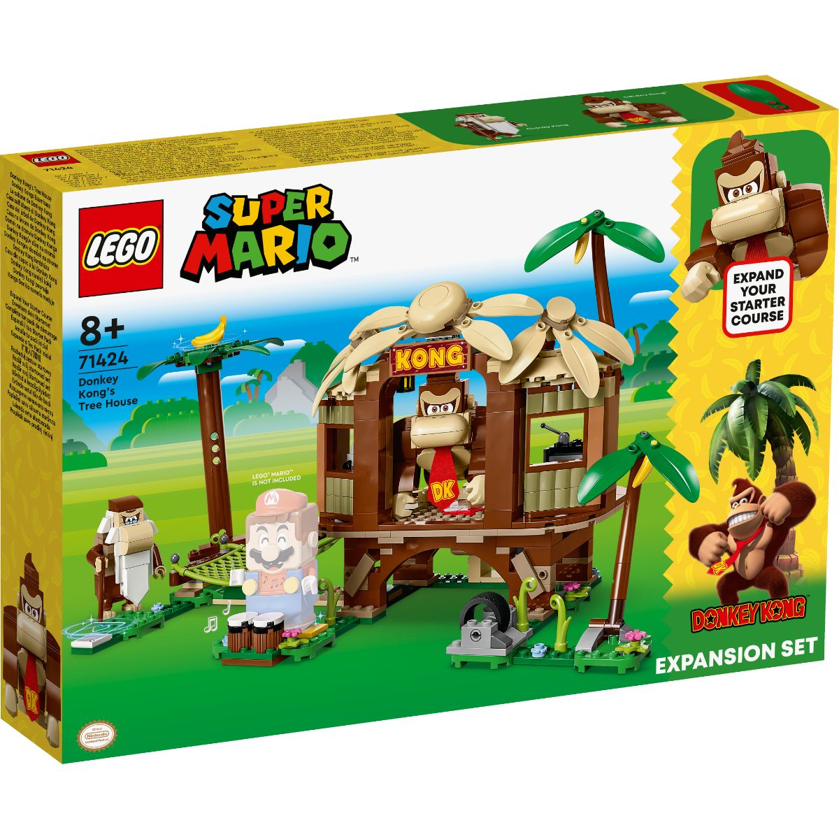 LEGO® Super Mario – Set de extindere Casa din copac a lui Donkey Kong (71424) LEGO® Super Mario 2023-09-21