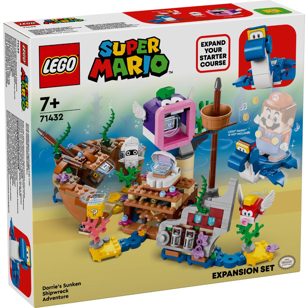 LEGO® Super Mario - Set de extindere aventura lui Dorrie la epava scufundata (71432)