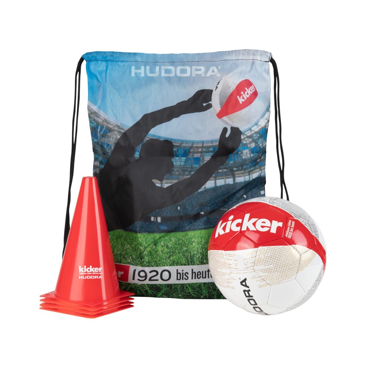 Set antrenament fotbal Hudora Kicker Edition, Stadion aer