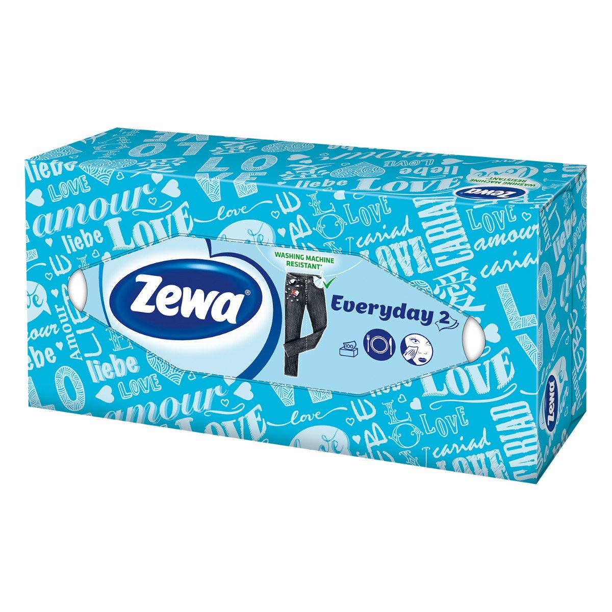 Servetele faciale zewa everyday, 2 straturi, 100 bucati