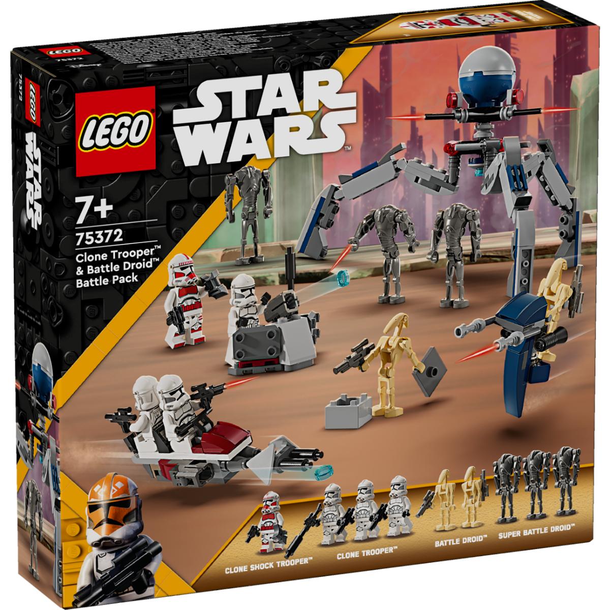 LEGO® Star Wars – Pachet de lupta Clone Trooper™ si droid de lupta (75372) LEGO® imagine noua responsabilitatesociala.ro