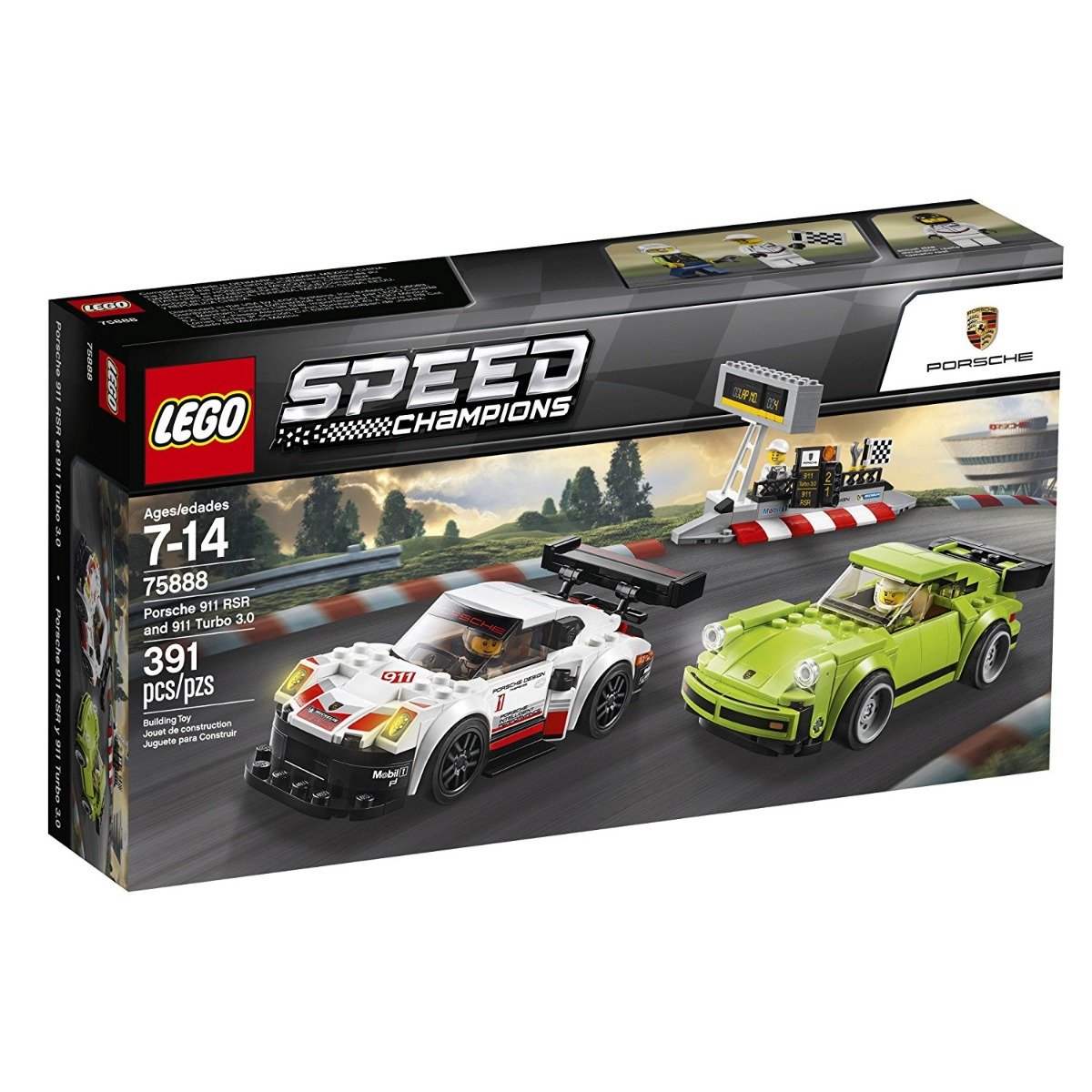 lego® speed champions - porsche 911 rsr turbo 3.0 (75888)