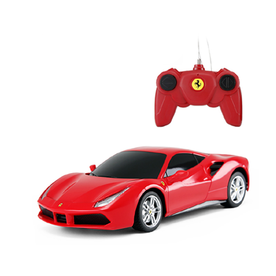 Masinuta cu telecomanda rastar ferrari 488 gtb, rosu