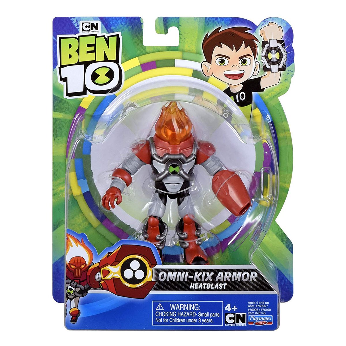 Figurina Ben 10, Omni-Kix Armor, Heatblast, 76146, 12 cm