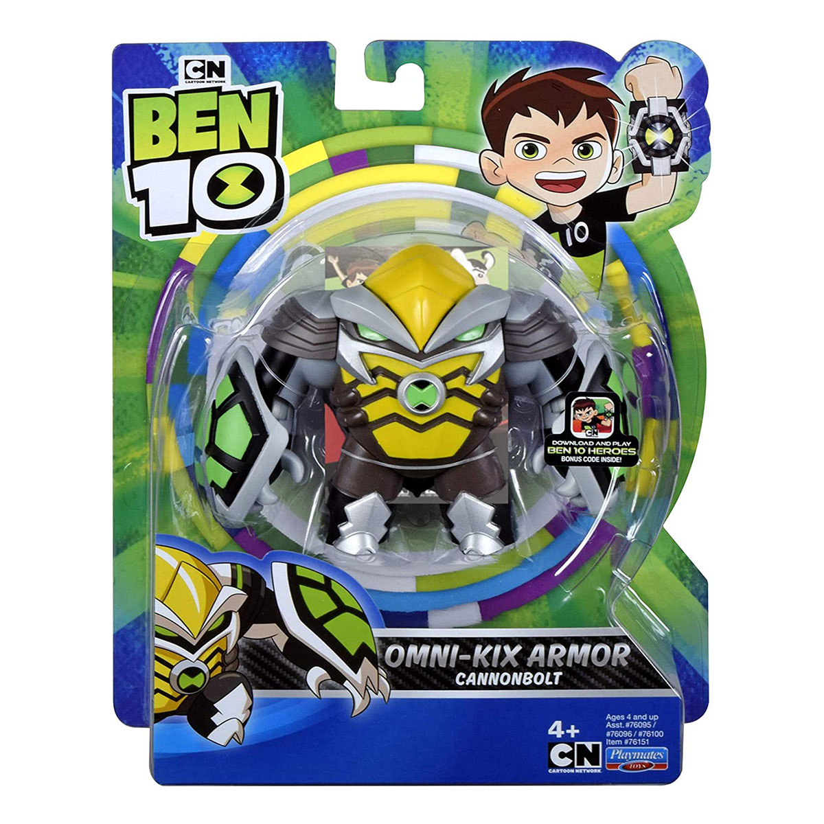Ben 10 Figurina, Omni-Kix Armor, Cannonbolt, 76151, 12 cm