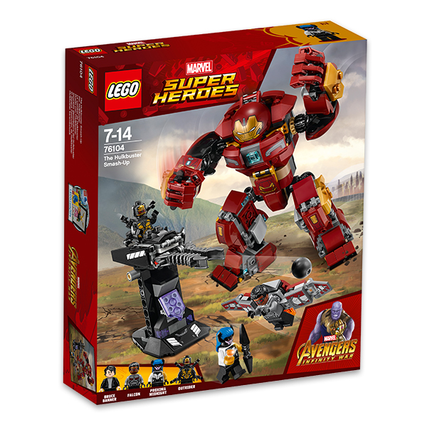 lego® super heroes - distrugerea lui hulkbuster (76104)