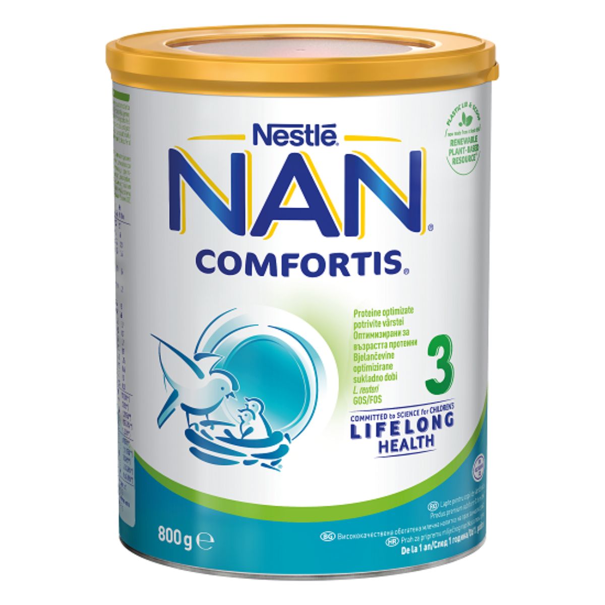 Lapte praf de crestere Nestle NAN 3 Comfortis, 800 g 800 imagine noua responsabilitatesociala.ro