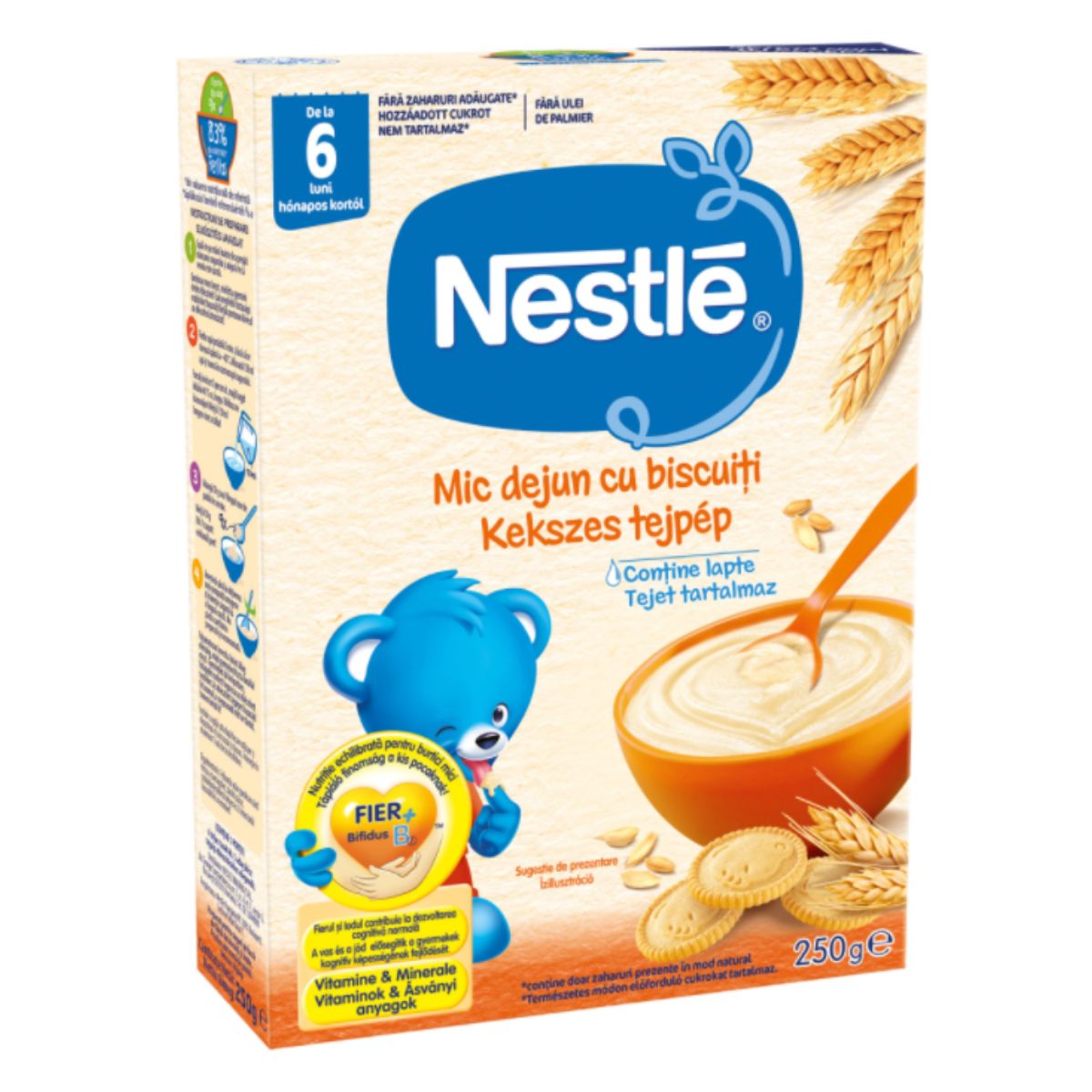 Cereale Nestle, Mic dejun cu biscuiti, 250 g 250