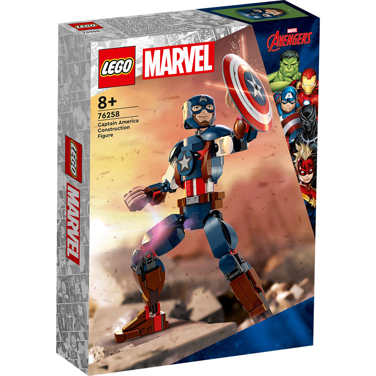LEGO® Marvel – Figurina de constructie Captain America (76258) (76258)