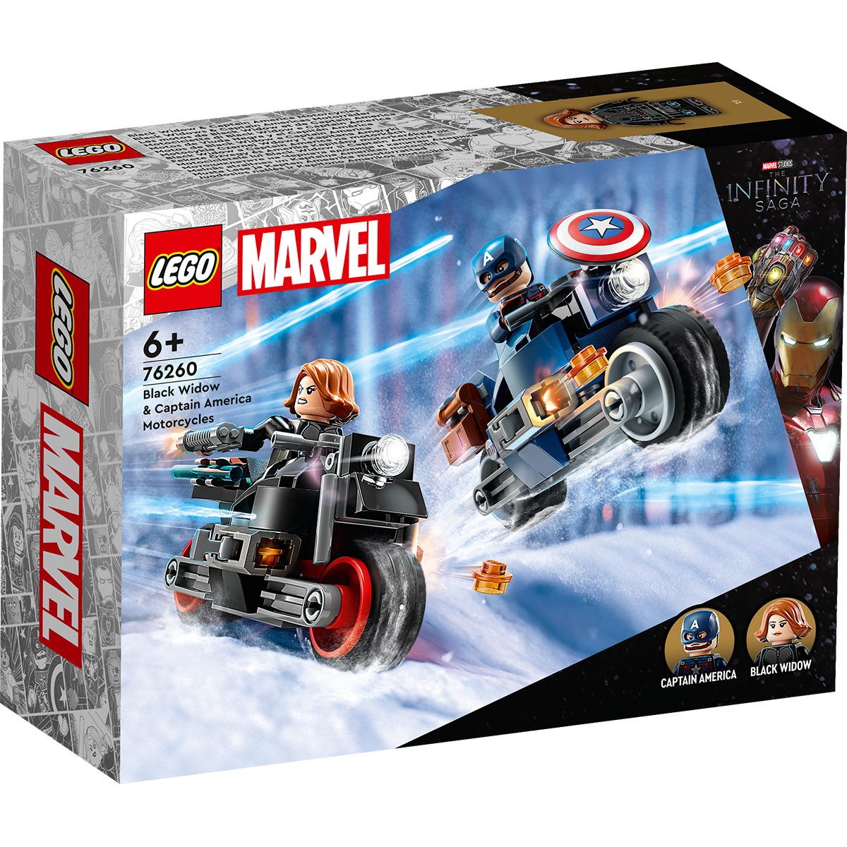 LEGO® Marvel – Motocicletele lui Black Widow si Captain America (76260) LEGO® Marvel Super Heroes 2023-09-21