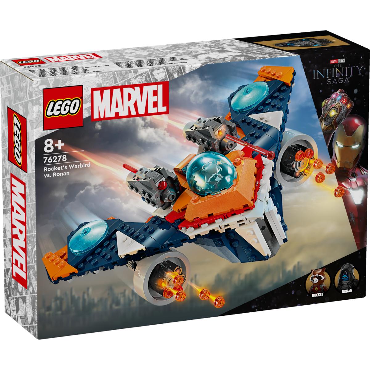 LEGO® Super Heroes – Avionul de lupta al lui Rocket vs Ronan (76278) LEGO® imagine noua responsabilitatesociala.ro